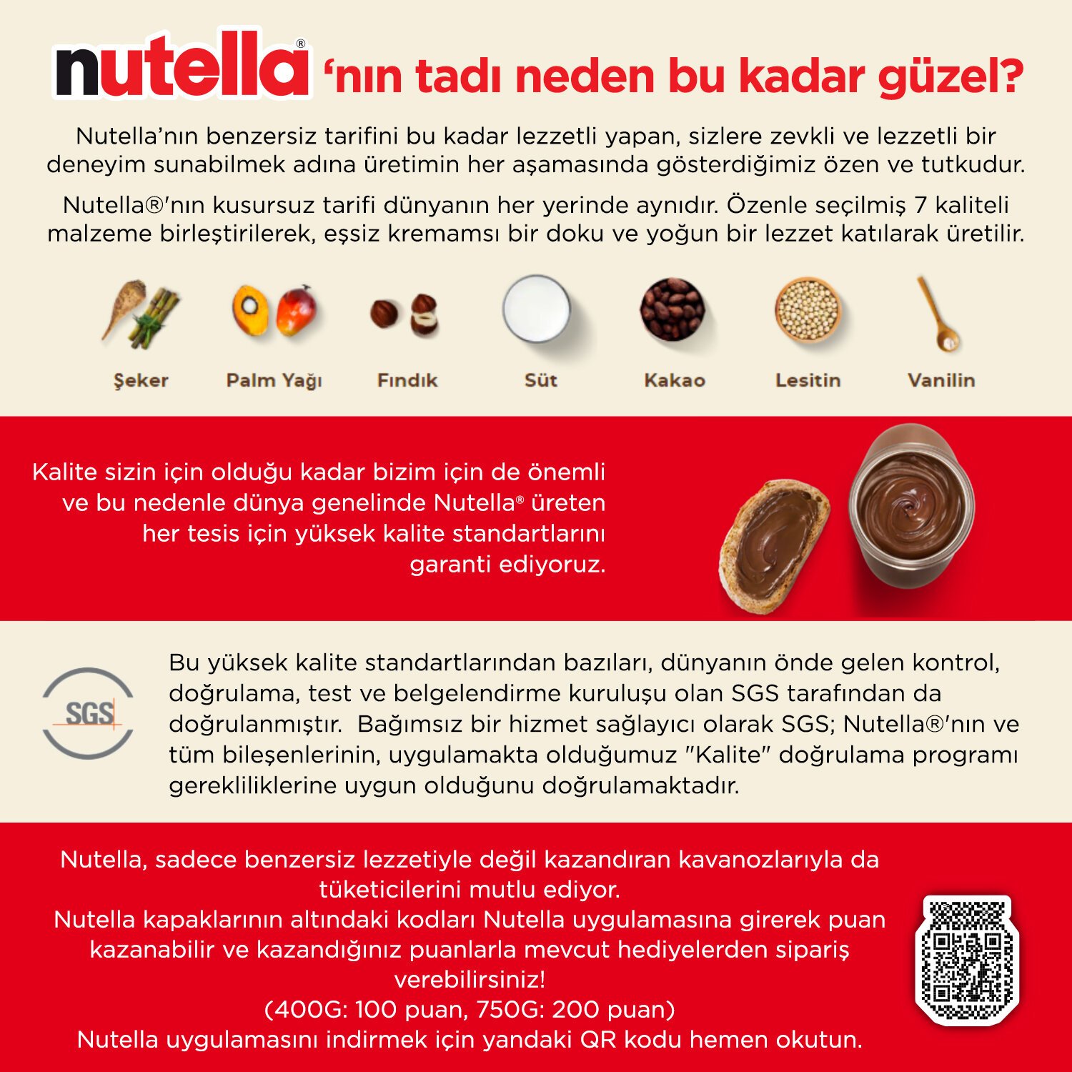 Nutella 750 gr Açıklama